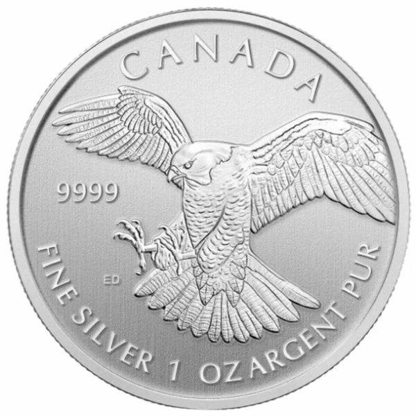 2014 Canada Fine Silver 1oz 9999 Argent Pur $5 Dollar Round Elizabeth II - KR58