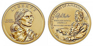 2022-P 	Ely S. Parker Sacagawea Native Dollar $1 Coin Philadelphia NAP22