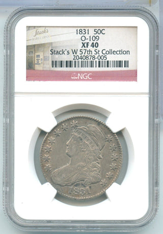 1831-P NGC XF40  O-109 Variety Bust Silver Half Dollar Philadelphia Mint -ER845