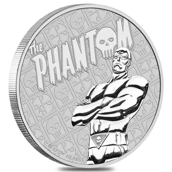 2022 The Phantom 1 Oz 9999 Silver $1 Dollar Tuvalu Coin DC Comics