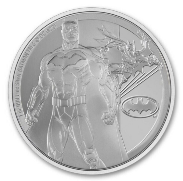 2022 Batman Classic 1 Oz Silver Proof $2 Dollars Niue Coin DC Comics - JP226