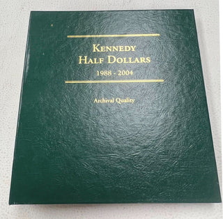 Coin Folder Kennedy Half Dollars 1988-2004 Set Littleton  LCA50 Album - KR464