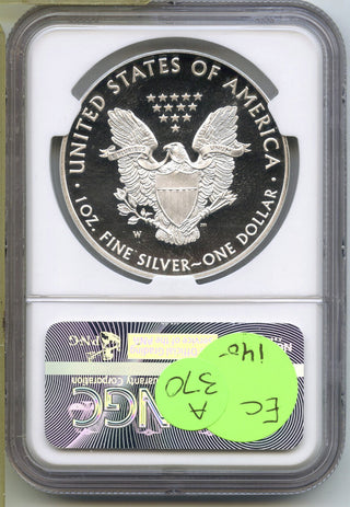 2016-W Lettered Edge Silver Eagle NGC PF70 Ultra Cameo 30th Anniversary - A370