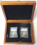 2004 United Kingdom 2-Coin Gold Set Sovereign 1/2 Sov PCGS PR69DCAM w/ Box C506