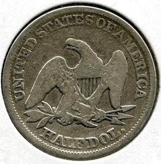 1857 Seated Liberty Silver Half Dollar - Philadelphia Mint - E283