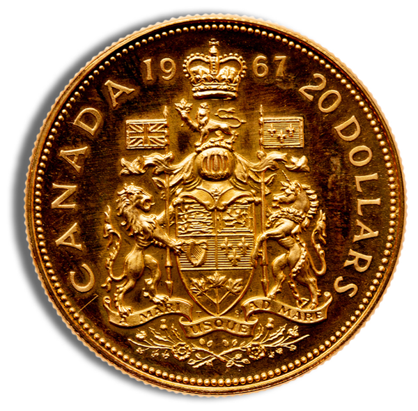 1967 Canada $20 Confederation Gold Coin