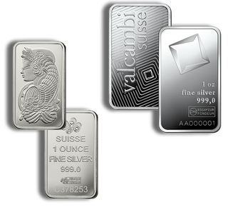 1 oz Silver Bar - Brand Varies - Secondary Market