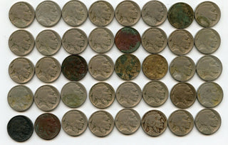 1917 Buffalo Nickels 40-Coin Roll - Philadelphia Mint - MK018