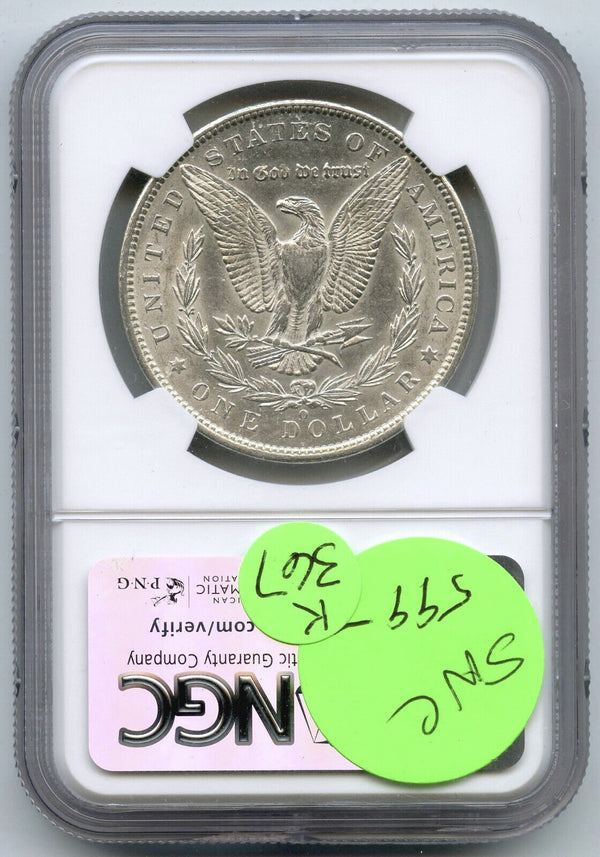 1886-O Morgan Silver Dollar NGC AU 58 Certified - New Orleans Mint - K367