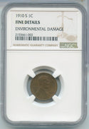 1910-S Lincoln Wheat Cent NGC Fine Details San Francisco Mint - SS501