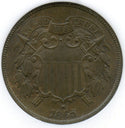 1865 2-Cent Coin Two-Cents NGC MS66 BN Certified - C279