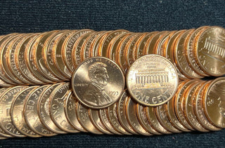 1993-D Unc Lincoln Memorial One Cent Penny Roll Uncirculated 50 Coins - SS469