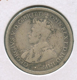 1917-M Australia .925 Silver Coin 6 Pence King George V - SS43