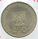 1974 Poland Silver Coin 200 Zlotych 30th Ann Polish Peoples Republic  - SS406