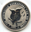 2001 Australia Kookaburra 999 Silver 1 oz Coin $1 Dollar Bullion - H900