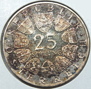 1964 Austria Coin 25 Schillings - Franz Grillparzer - Toning Toned - H608