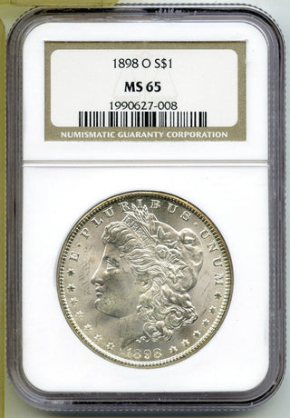 1898-O Morgan Silver Dollar NGC MS65 Certified $1 New Orleans Mint - J214