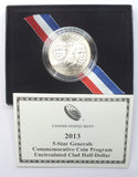 2013 5-Star Generals Unc Clad Half Dollar 5G6 Commemorative Coin US Mint J187