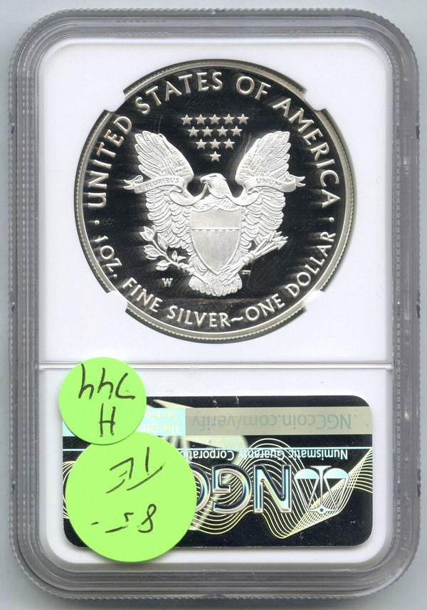 2019-W American Eagle 1 oz Proof Silver Dollar NGC PF69 Ultra Cameo - H744