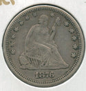 1876-P Silver Seated Liberty Quarter 25C Philadelphia Mint - SS676