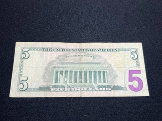 2006 Five Dollars Radar Bill Note $5 Federal Reserve Note - SS566