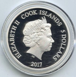 2017 Patrick Roy 9999 Silver 1 oz $5 Coin Upper Deck - Cook Islands - H808