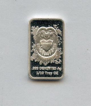 Don't Be A Salty Bitch Mortons Salt 1/10 Oz 999 Silver Art Bar Bullion - JP838