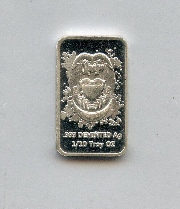 Don't Be A Salty Bitch Mortons Salt 1/10 Oz 999 Silver Art Bar Bullion - JP838