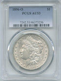 1896-O Morgan Silver Dollar PCGS AU 53 Certified - New Orleans Mint - DN451