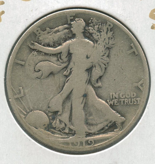 1919-S Silver Walking Liberty Half Dollar 50c San Francisco Mint  - SS767