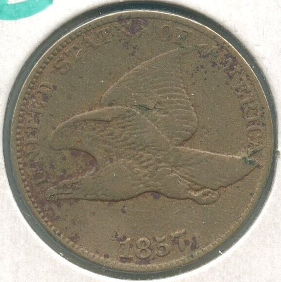 1857 Flying Eagle Cent Penny - Philadelphia Mint - Copper Nickel - ER179