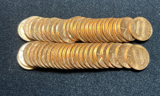 1973-S Unc Lincoln Memorial One Cent Penny Roll Uncirculated 50 Coins - SS444