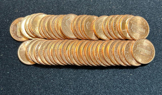 1991-D Unc Lincoln Memorial One Cent Penny Roll Uncirculated 50 Coins - SS465