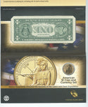 2014 Native American $1 Dollar Coin and Currency Set Enhanced US Mint - DN555