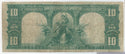 1901 $10 Dollars Bison Legal Tender Large Note Currency - SS537