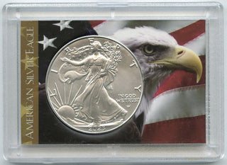 2023 American Eagle Silver Dollar 1 oz Old Glory US Flag Bullion Art Case