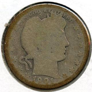 1901-O Barber Silver Quarter - New Orleans Mint - BT171