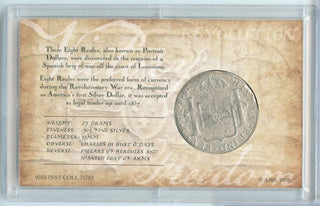 1793 Mo Mexico Silver 8 Reales Americas First Silver Dollar Carolus III -SR55