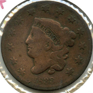 1833 Coronet Head Large Cent Penny - DM229