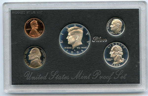 1995 United States Silver Proof Set 5 Coins U.S. Mint San Francisco
