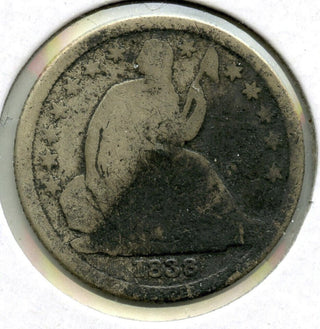 1838 Seated Liberty Silver Dime - J623