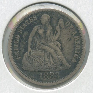 1883 Seated Liberty Silver Dime - Philadelphia Mint - DN746