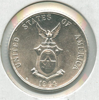 1944-D  Philippines .7500 Silver Coin 20 Centavos - SS72