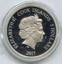 2017 Sean Monahan 9999 Silver 1 oz $5 Proof Coin Upper Deck - Cook Islands H810