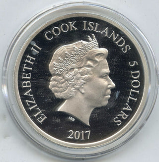 2017 Sean Monahan 9999 Silver 1 oz $5 Proof Coin Upper Deck - Cook Islands H810