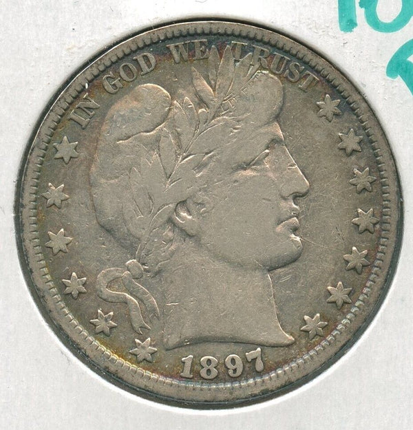 1897-P Silver Barber Half Dollar 50c Philadelphia Mint  - SS795