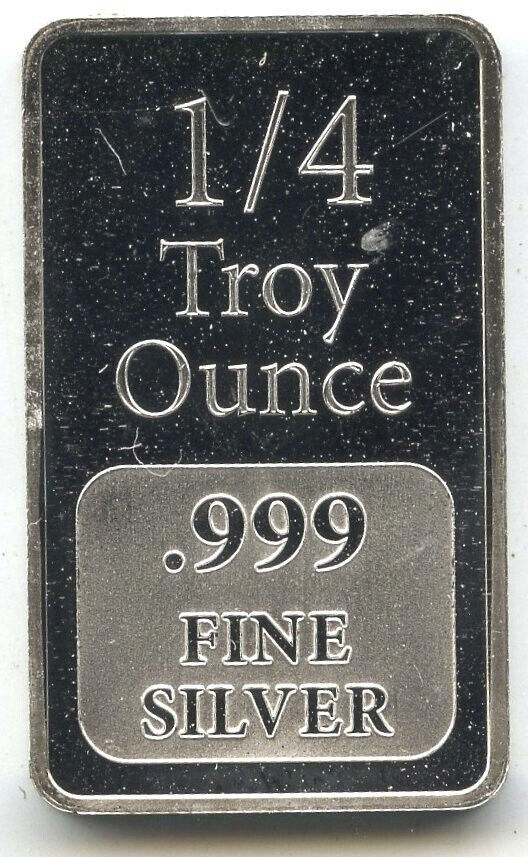 USCG United States Commemorative Gallery 999 Silver 1/4 oz Troy Ingot Bar C895