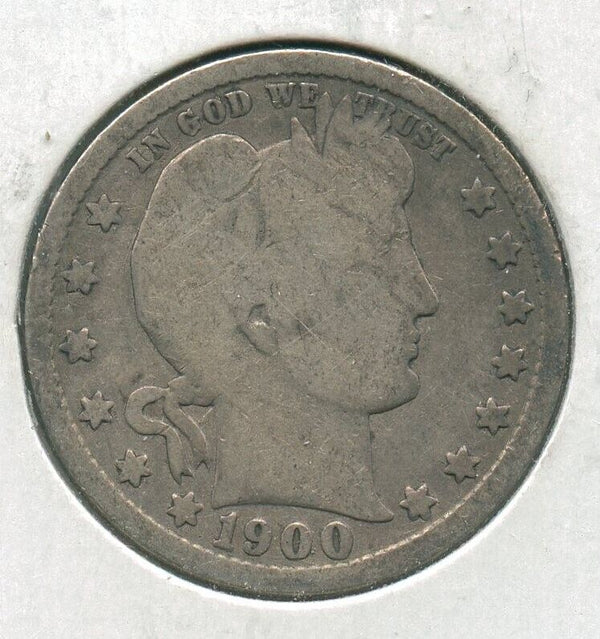 1900-P Silver Barber Quarter 25c Philadelphia mint - SS83