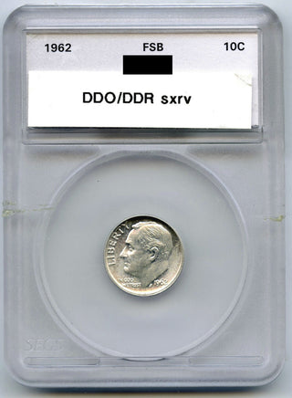 1962 DDO/DDR Roosevelt Silver Dime FSB - Philadelphia Mint - J734