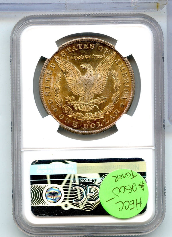 1881-CC Toned Morgan Silver Dollar NGC MS63 Carson City Mint - KR981